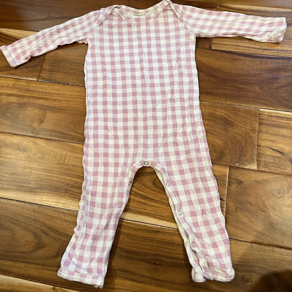 Spearmint Love, 12-18 Months, Lavender Gingham Jumper